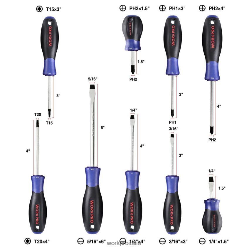 WORKPRO Avvitatore a percussione a batteria da 20 V, set di 5 pinze, set di cacciaviti magnetici da 16 pezzi e set di chiavi regolabili da 3 pezzi utile B0600L319 attrezzo
