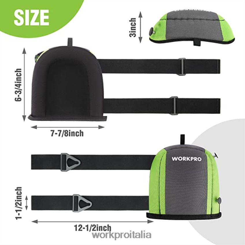 WORKPRO sega a catena senza fili e set di attrezzi da giardino da 7 pezzi e 2 paia di guanti da giardino e ginocchiere da giardino utile B0600L314 attrezzo