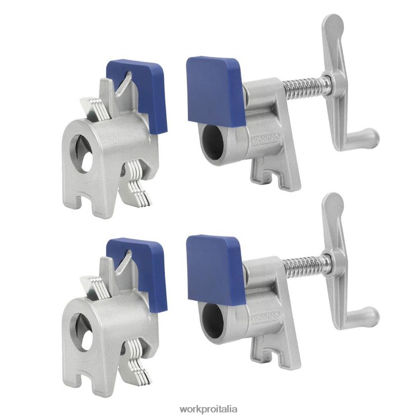 WORKPRO Fascette per tubi da 2 pezzi, fascette per tubi leggere in pressofusione di alluminio nero B0600L124 attrezzo