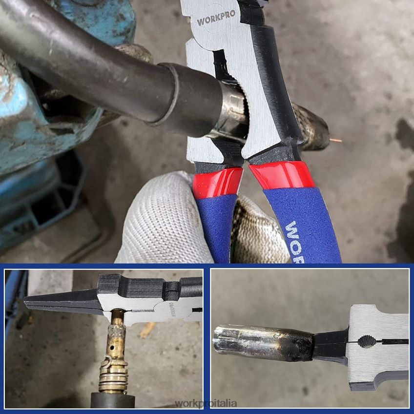 WORKPRO pinze per saldatura, pinze per saldatura multifunzionali in acciaio cr-v nuovo B0600L74 attrezzo