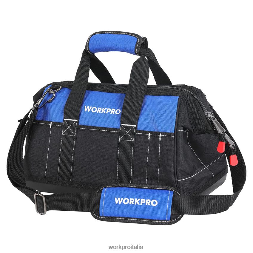 WORKPRO Borsa per attrezzi con bocca larga da 16 pollici con base sagomata impermeabile utile B0600L34 magazzinaggio