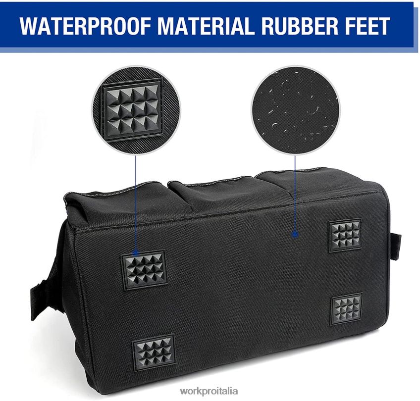 WORKPRO Borsa porta attrezzi da 18 pollici con bocca larga e chiusura superiore con tracolla regolabile utile B0600L27 magazzinaggio