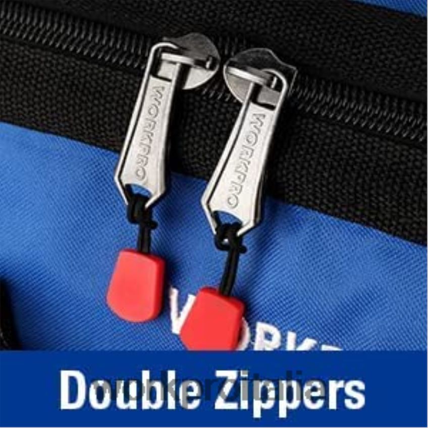 WORKPRO Borsa porta attrezzi da 18 pollici con bocca larga e chiusura superiore con tracolla regolabile utile B0600L27 magazzinaggio