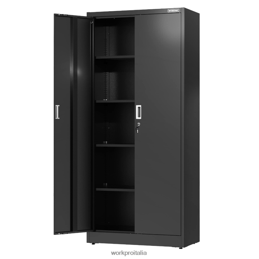 WORKPRO armadio di stoccaggio, armadi da garage in metallo con ante e ripiani moderno B0600L22 magazzinaggio