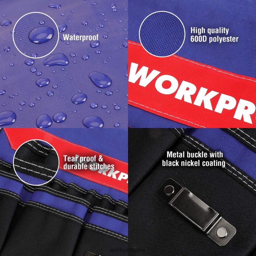 WORKPRO secchiello organizer porta attrezzi con 51 tasche (attrezzi esclusi) utile B0600L20 magazzinaggio