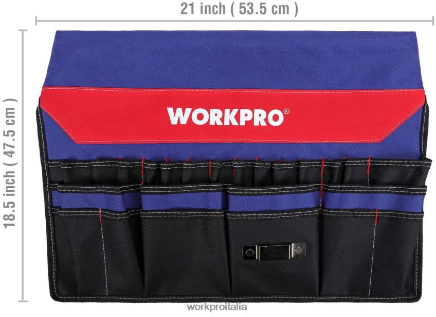 WORKPRO secchiello organizer porta attrezzi con 51 tasche (attrezzi esclusi) utile B0600L20 magazzinaggio