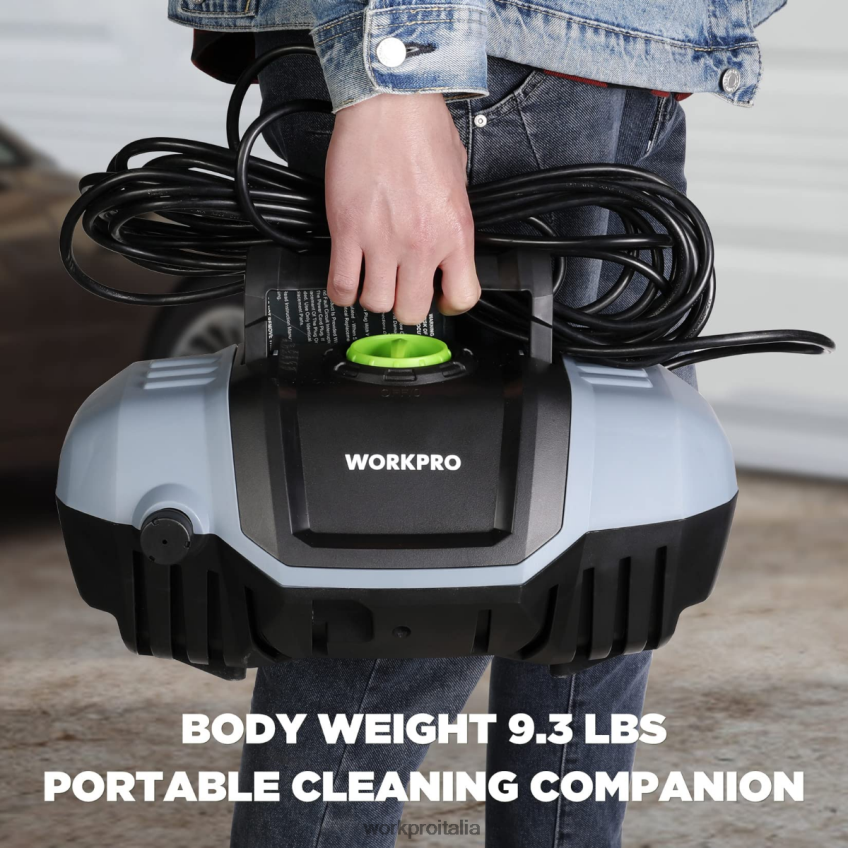 WORKPRO Idropulitrice elettrica compatta da 1.900 psi max 1,8 gpm da 12 A utile B0600L299 attrezzo