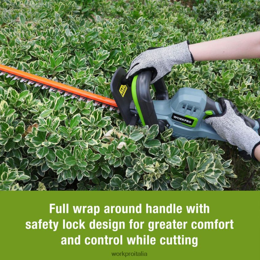 WORKPRO Tagliasiepi cordless da 20 V con lame a doppia azione, attrezzo da giardinaggio elettrico, batteria da 2,0 Ah e caricabatterie rapido da 1 ora inclusi moderno B0600L295 attrezzo