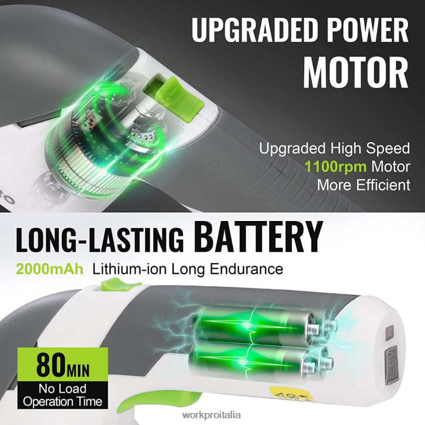 WORKPRO Tagliasiepi/tagliaerba elettrico senza fili portatile 2 in 1 da 7,2 V rosa/verde/bianco B0600L269 attrezzo