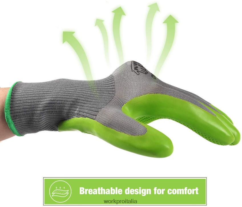 WORKPRO 6 paia di guanti da lavoro da giardino con palmo rivestito in eco lattice utile B0600L275 attrezzo
