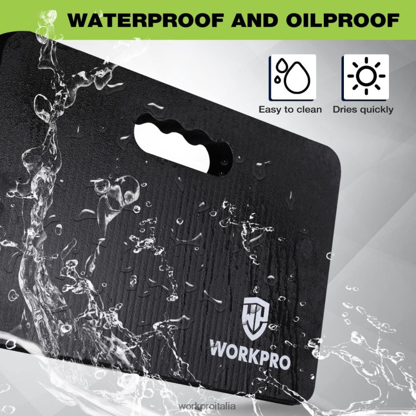 WORKPRO Ginocchiera in schiuma extra spessa, 17,5 x 11 x 1,5 nero B0600L277 attrezzo