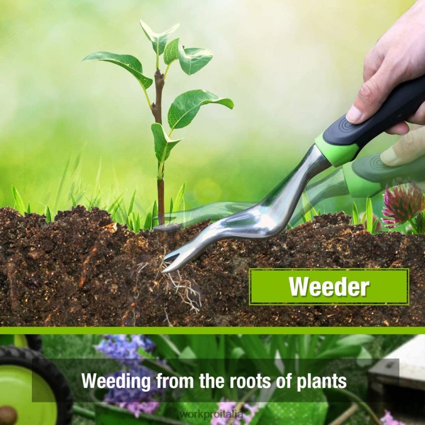 WORKPRO Set di 5 attrezzi da giardino per esterni, regali per lavori di giardinaggio moderno B0600L276 attrezzo