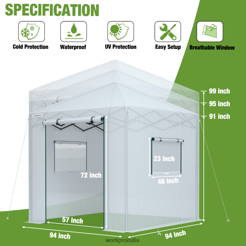 WORKPRO serra portatile walk-in moderno B0600L279 attrezzo