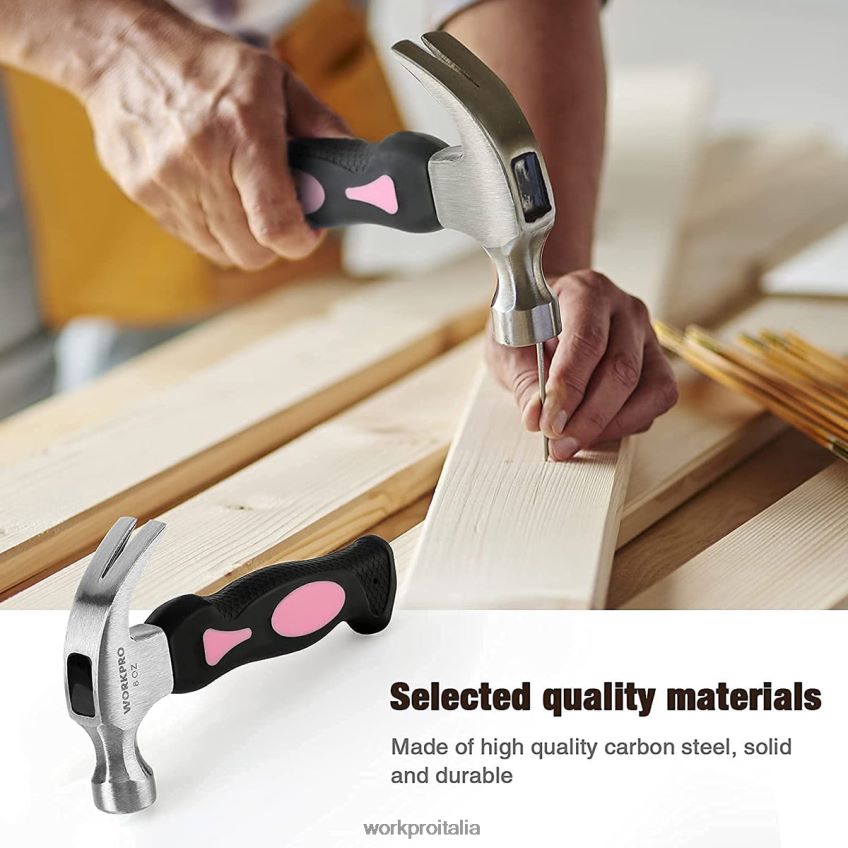 WORKPRO Kit di utensili domestici da 10 pezzi per donna con set porta punte per cacciavite rosa B0600L243 attrezzo