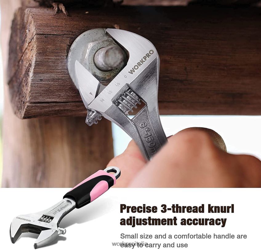 WORKPRO Kit di utensili domestici da 10 pezzi per donna con set porta punte per cacciavite rosa B0600L243 attrezzo