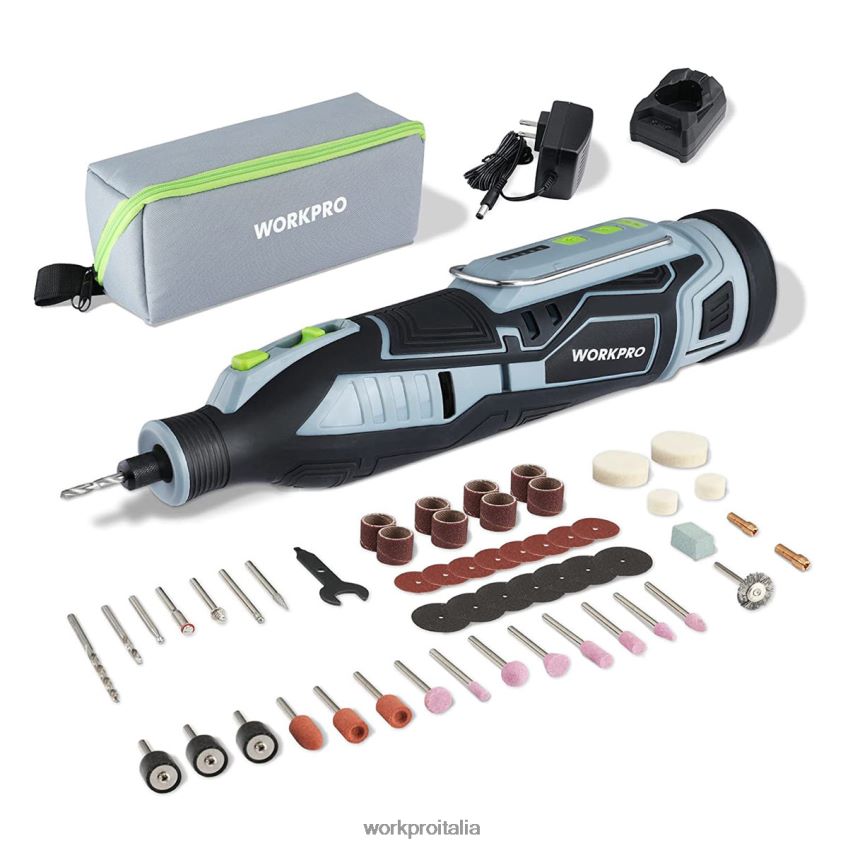 WORKPRO Kit di utensili rotanti a batteria da 12 V per il fai da te e il fatto a mano moderno B0600L226 attrezzo