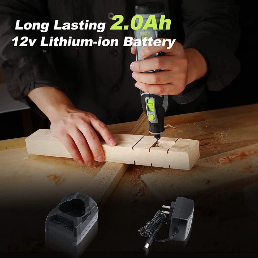 WORKPRO Kit di utensili rotanti a batteria da 12 V per il fai da te e il fatto a mano moderno B0600L226 attrezzo