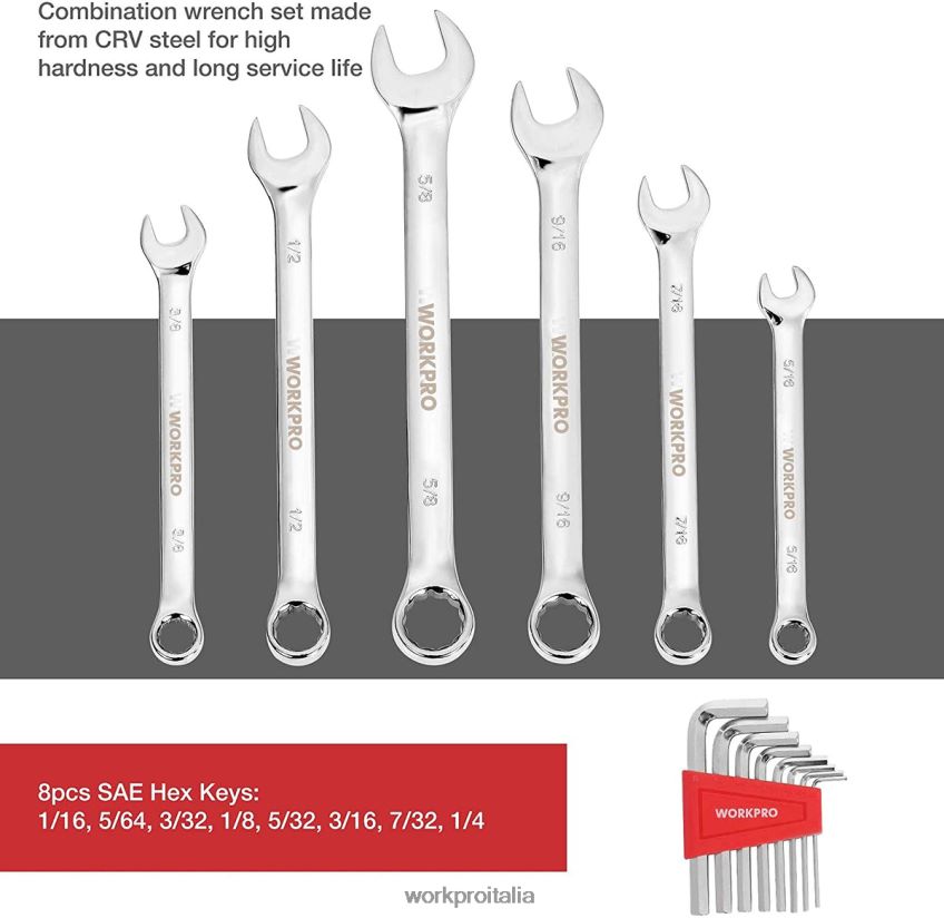 WORKPRO Set di attrezzi meccanici da 87 pezzi, kit di attrezzi manuali con cassetta degli attrezzi moderno B0600L305 attrezzo
