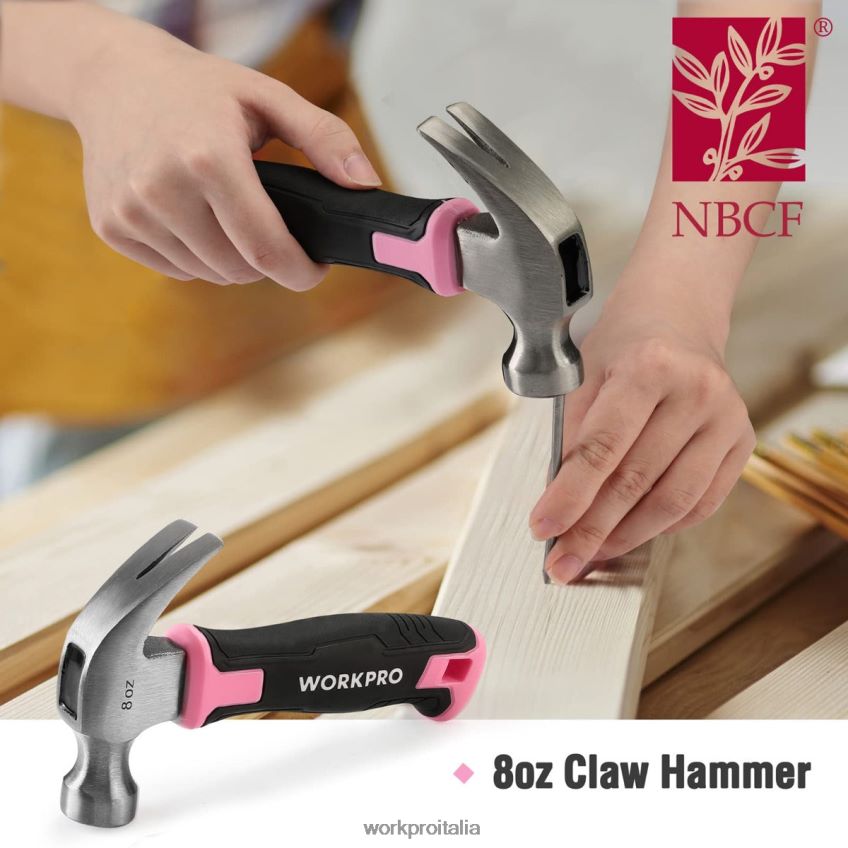 WORKPRO Set di utensili domestici da 35 pezzi con cassetta degli attrezzi rosa/blu B0600L246 attrezzo