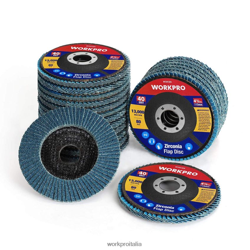 WORKPRO 20 dischi lamellari mola abrasiva allo zirconio e disco abrasivo lamellare utile B0600L209 attrezzo