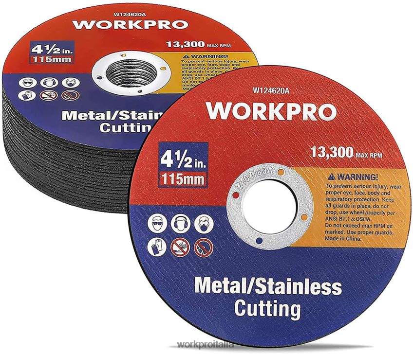 WORKPRO Disco da taglio in metallo sottile da 20 pezzi in metallo inossidabile per smerigliatrice angolare utile B0600L195 attrezzo