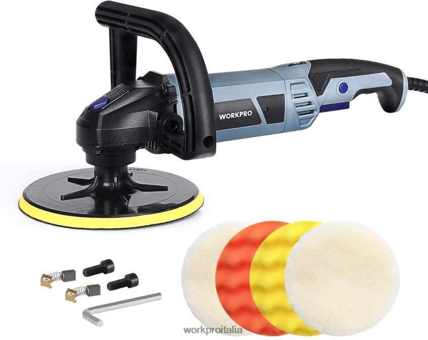 WORKPRO Lucidatrice con tampone staccabile con accessori utile B0600L231 attrezzo