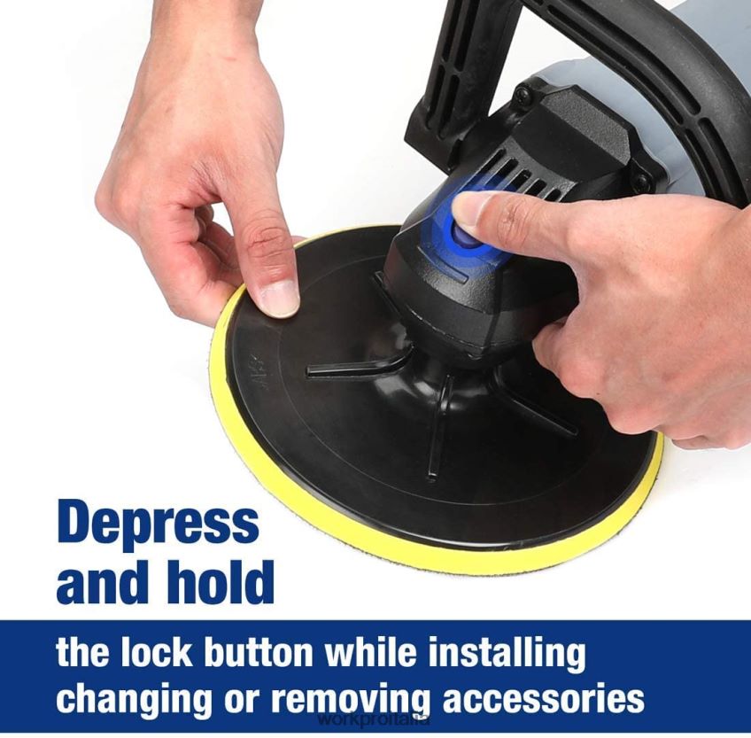 WORKPRO Lucidatrice con tampone staccabile con accessori utile B0600L231 attrezzo