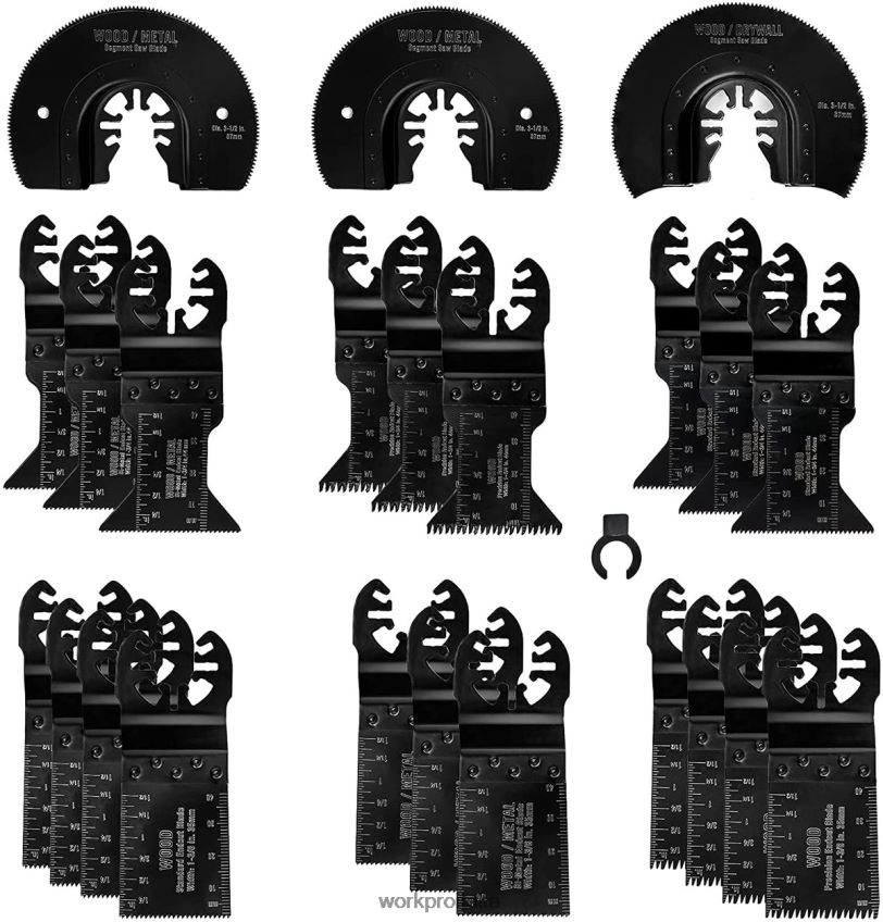 WORKPRO Set di 23 lame per sega oscillante per metallo/legno utile B0600L194 attrezzo