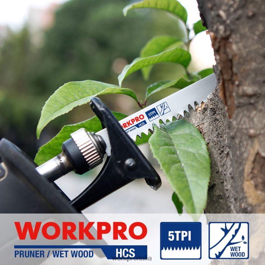 WORKPRO Set di 5 lame per sega alternativa per potatura del legno da 9 pollici utile B0600L208 attrezzo