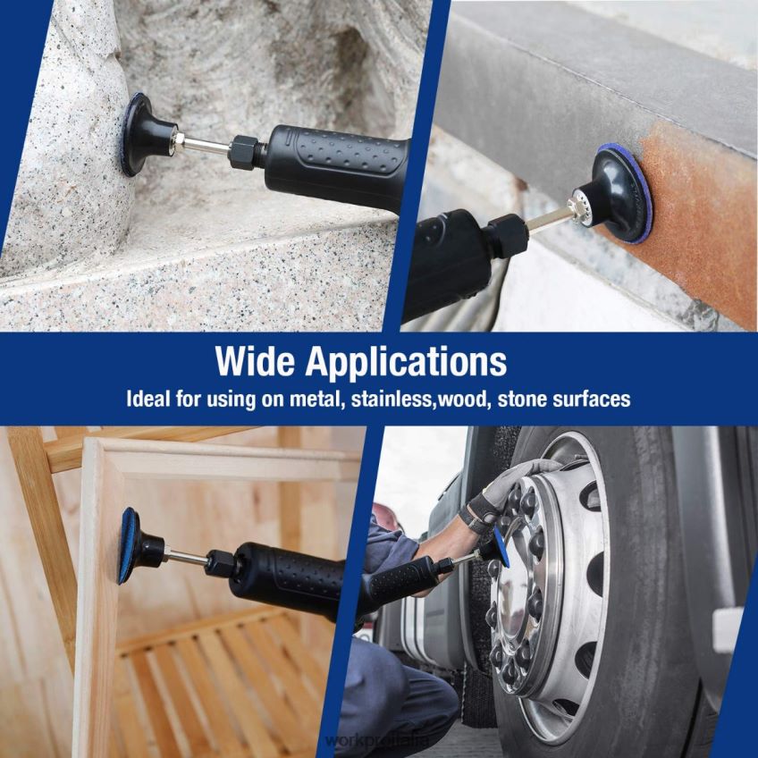 WORKPRO Set di dischi abrasivi da 101 pezzi. Dischi da 2 pollici con supporto da 1/4 di pollice utile B0600L193 attrezzo