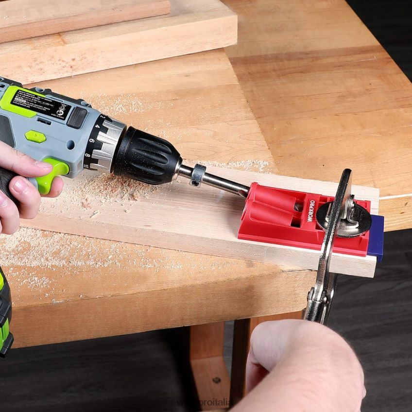 WORKPRO kit di maschere per fori tascabili con tasselli in plastica, viti con cacciavite quadrato grossolano moderno B0600L201 attrezzo