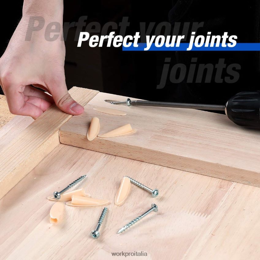 WORKPRO kit di maschere per fori tascabili con tasselli in plastica, viti con cacciavite quadrato grossolano moderno B0600L201 attrezzo