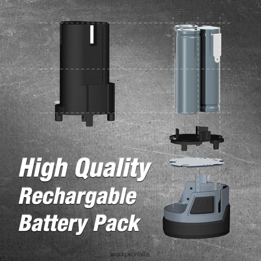 WORKPRO Pacco batteria agli ioni di litio da 12 V 2,0 Ah utile B0600L224 attrezzo