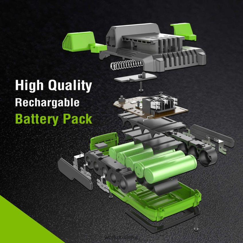 WORKPRO Pacco batteria agli ioni di litio da 20 V 4,0 Ah moderno B0600L217 attrezzo