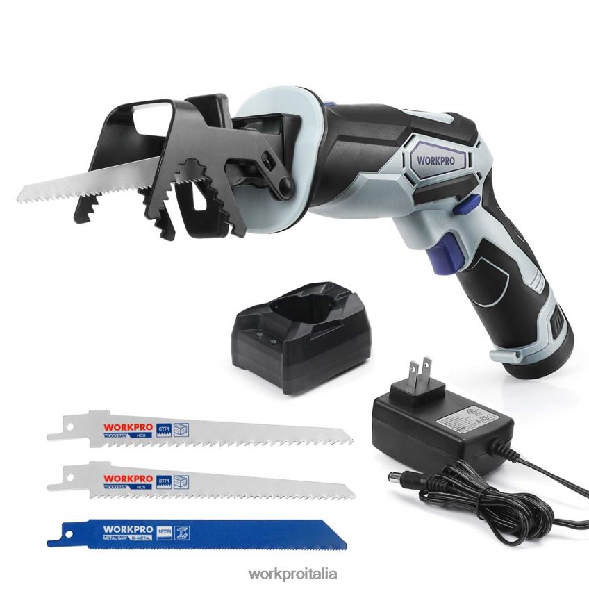 WORKPRO Sega alternativa a batteria da 12 V con ganascia di serraggio utile B0600L185 attrezzo