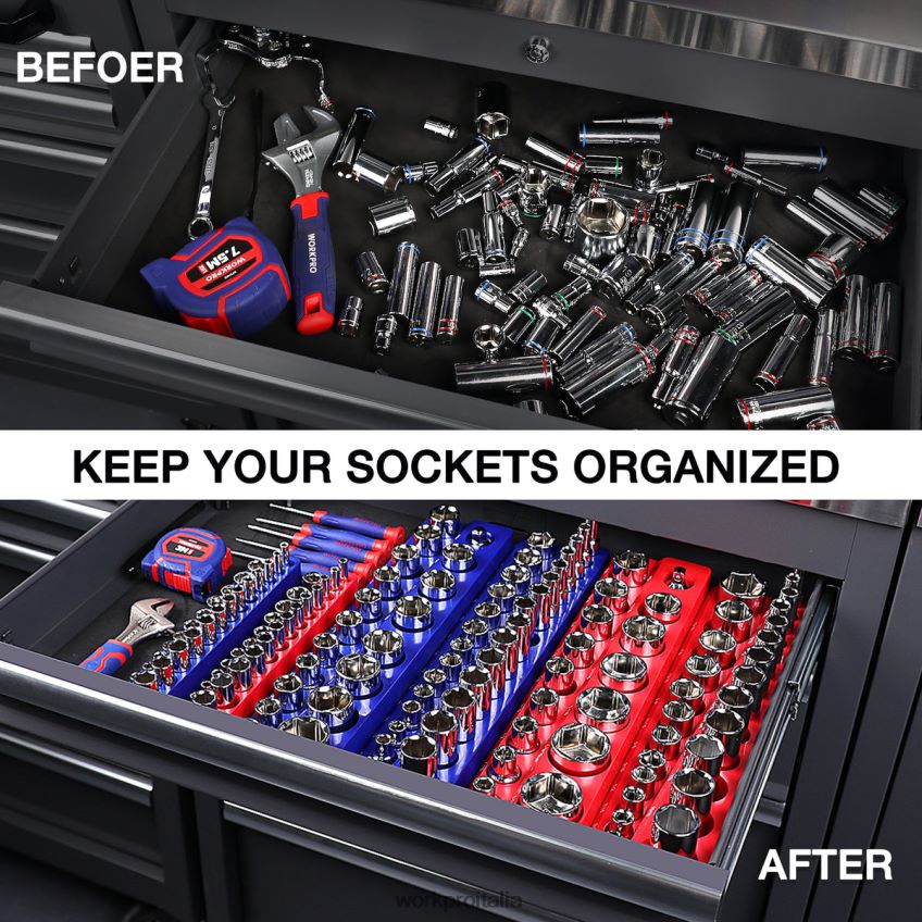 WORKPRO Set di 6 organizer con prese magnetiche moderno B0600L126 attrezzo