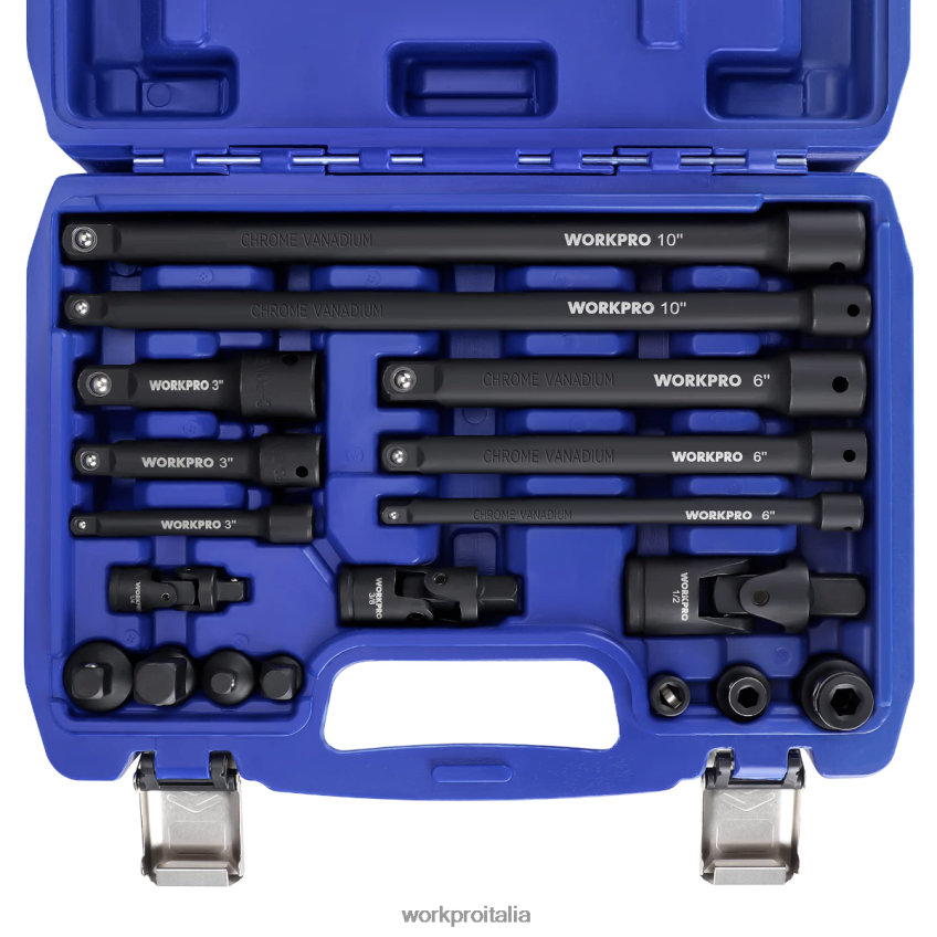 WORKPRO Set di accessori per utensili di azionamento da 18 pezzi moderno B0600L137 attrezzo