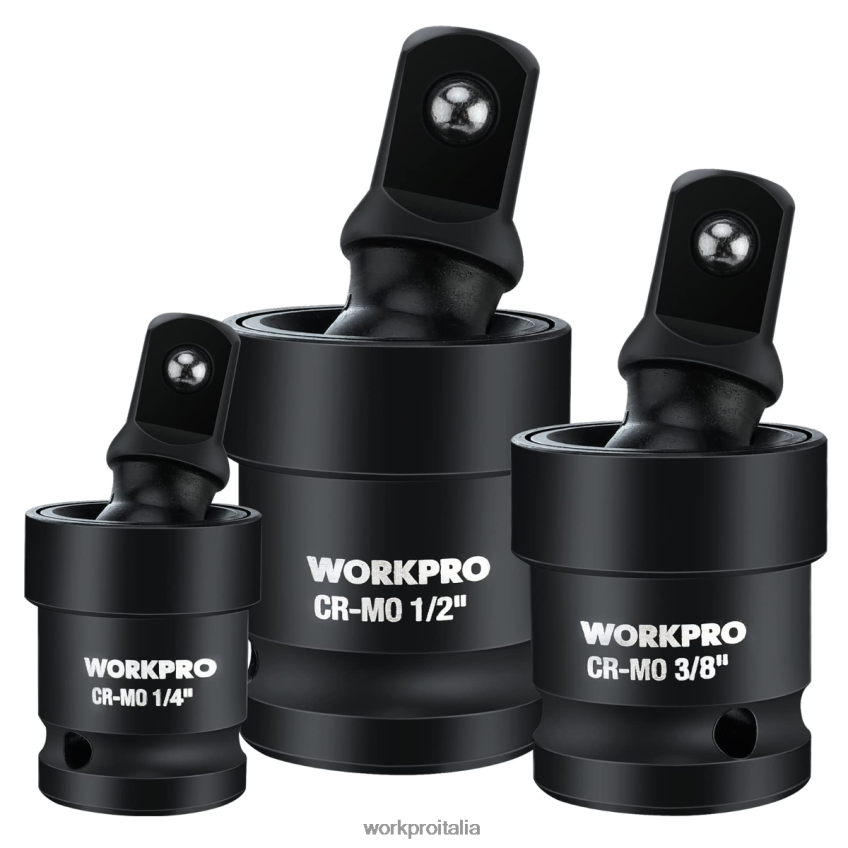 WORKPRO Set di giunti cardanici a impatto in 3 pezzi utile B0600L148 attrezzo