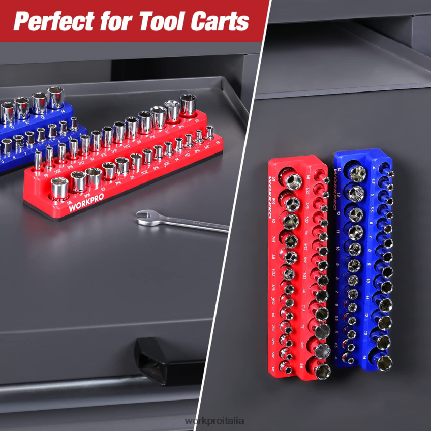 WORKPRO set organizer per prese magnetiche nuovo B0600L131 attrezzo