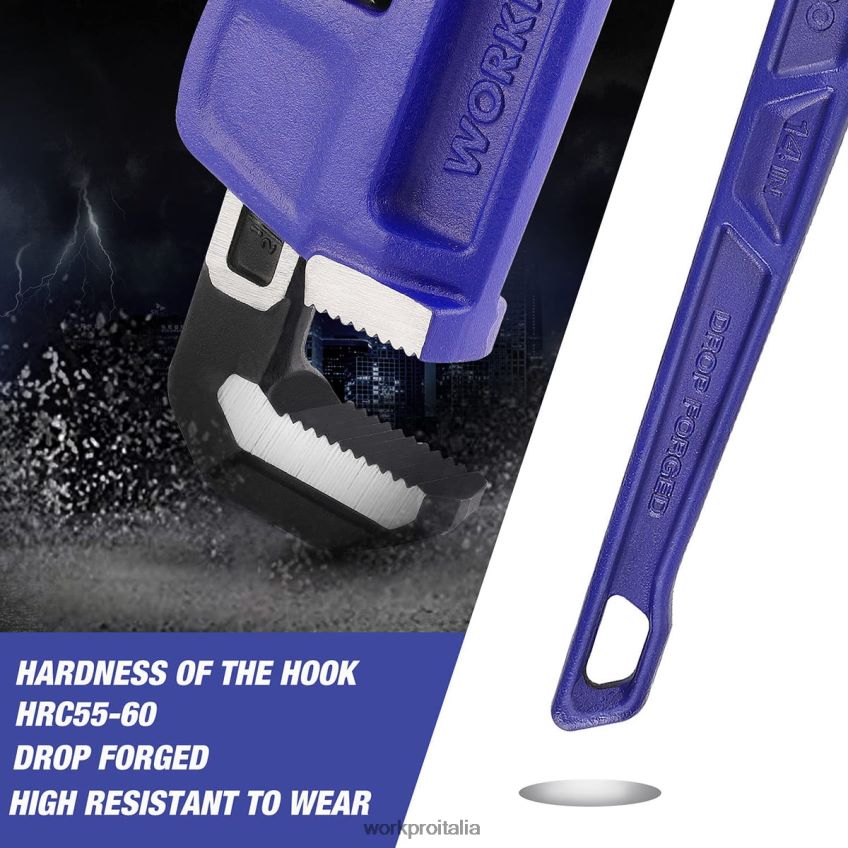WORKPRO Chiave idraulica diritta per carichi pesanti da 14 pollici utile B0600L89 attrezzo