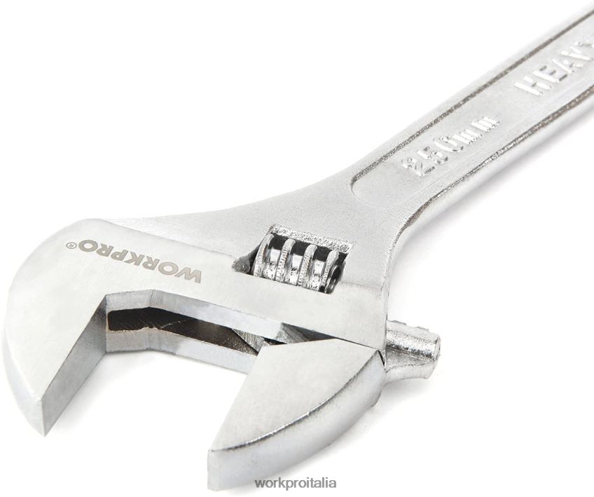 WORKPRO Set 4 chiavi regolabili forgiate cromate trattate termicamente utile B0600L84 attrezzo