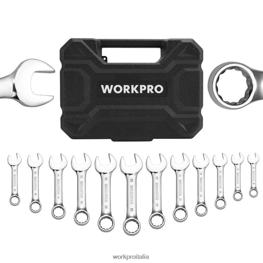 WORKPRO Set di 12 chiavi combinate corte utile B0600L97 attrezzo