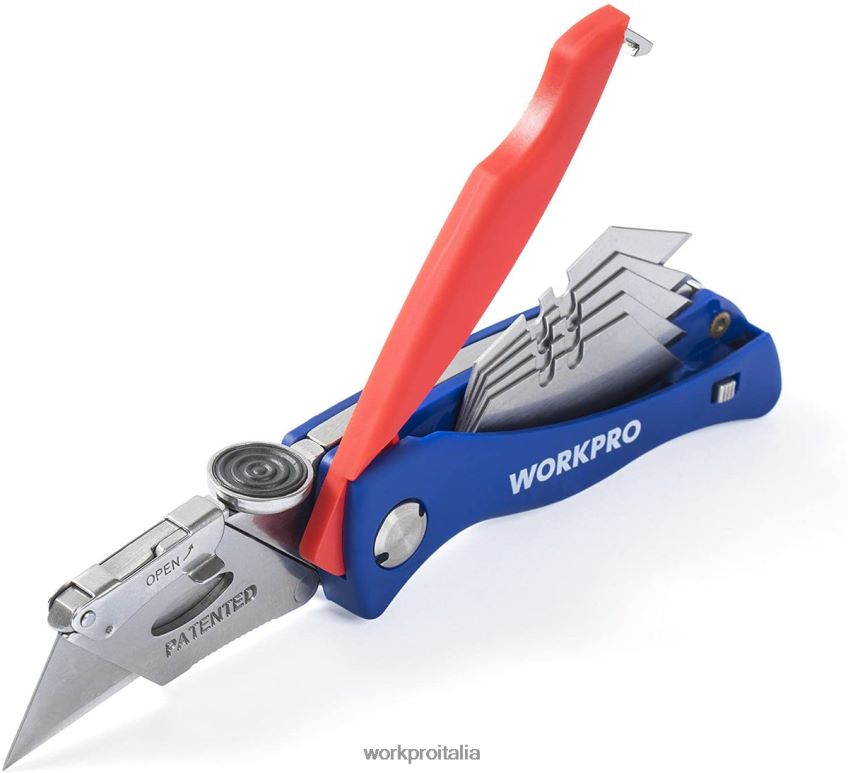 WORKPRO Coltello multiuso pieghevole taglierino a cambio rapido utile B0600L50 attrezzo