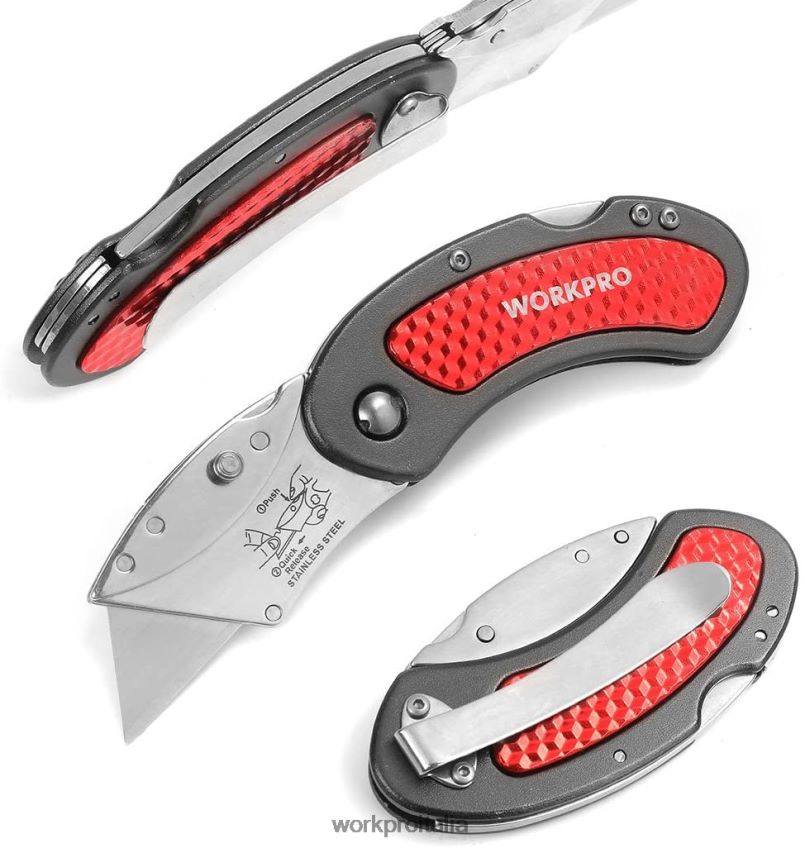 WORKPRO Set di coltelli multiuso pieghevoli con lama a cambio rapido moderno B0600L42 attrezzo