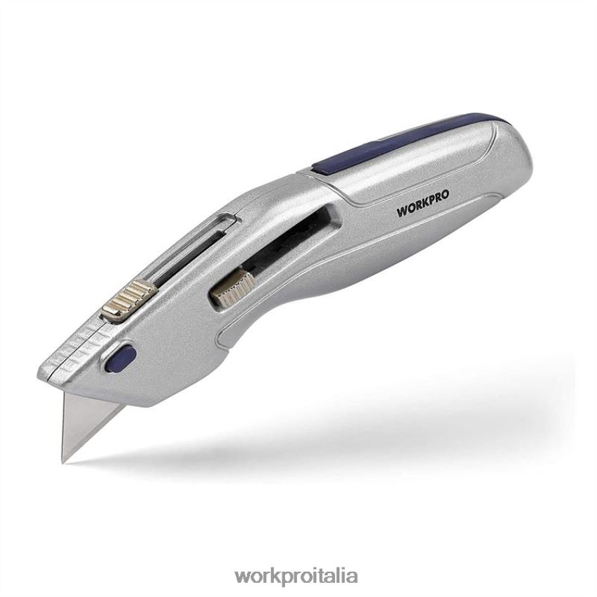 WORKPRO coltello multiuso retrattile e cassetta di sicurezza retrattile con 2 lame extra incluse moderno B0600L41 attrezzo