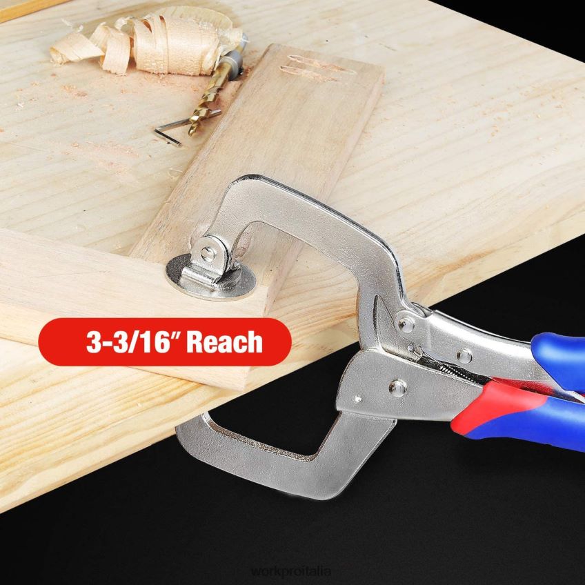 WORKPRO Morsetto frontale in metallo con foro tascabile per la lavorazione del legno e foro tascabile moderno B0600L116 attrezzo