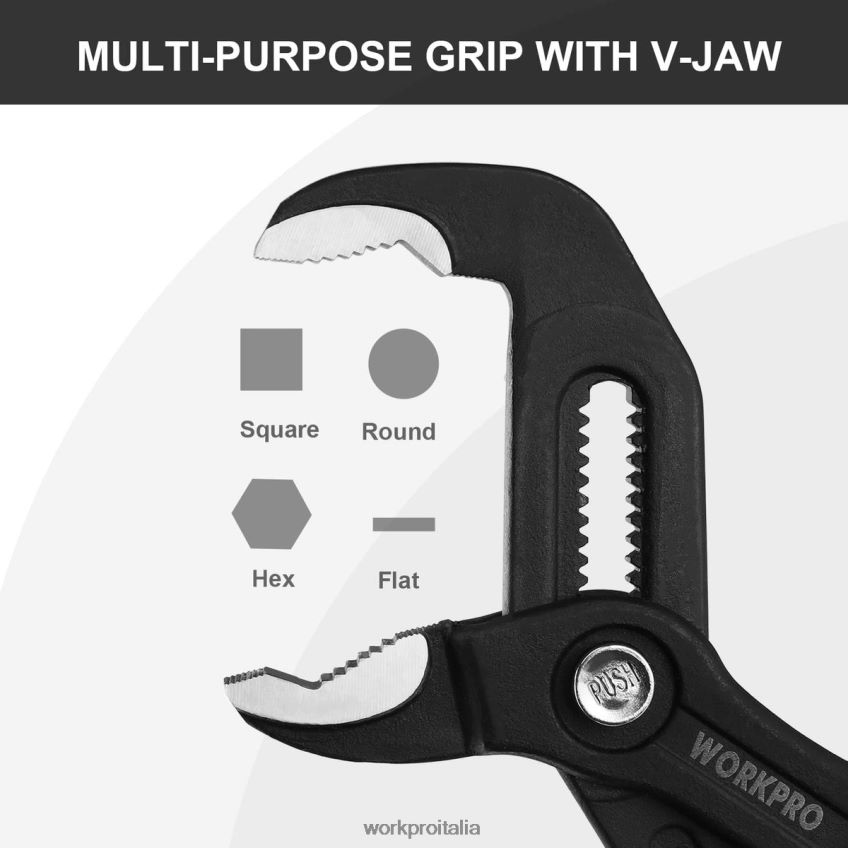 WORKPRO Pinza per giunti scanalati con impugnatura comoda utile B0600L71 attrezzo