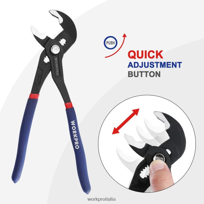 WORKPRO Pinza per giunti scanalati con impugnatura comoda utile B0600L71 attrezzo