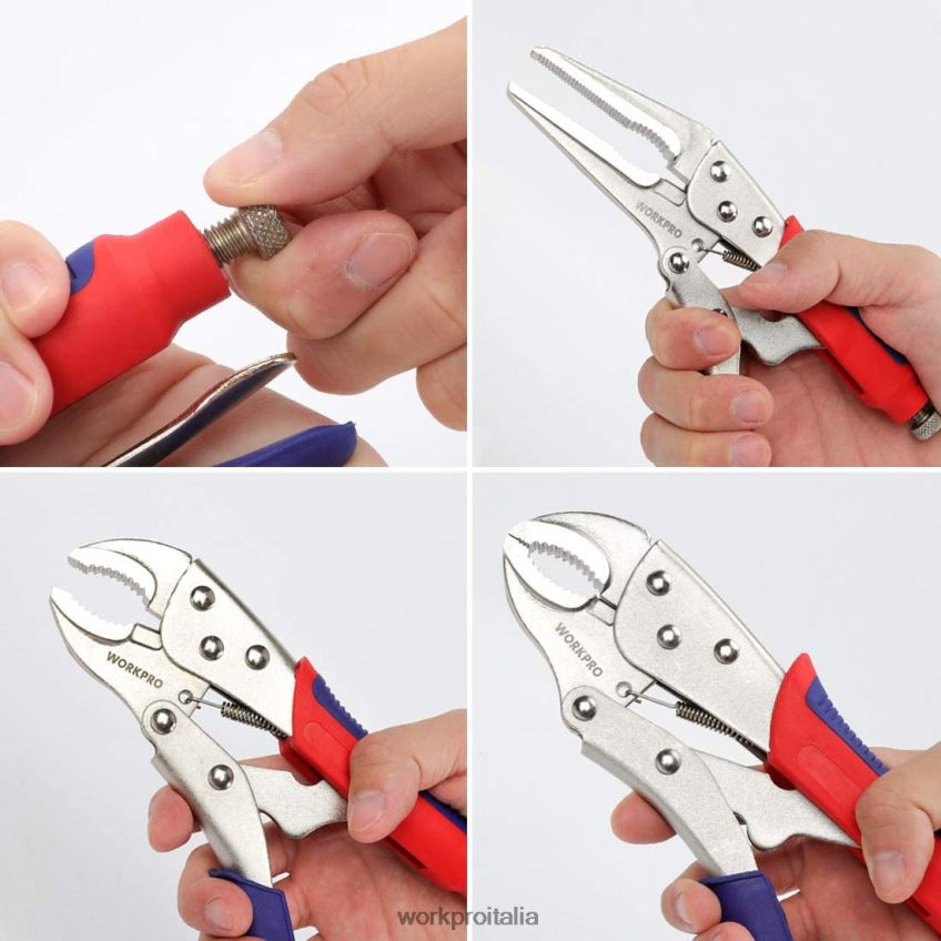 WORKPRO Set di 3 pinze di bloccaggio utile B0600L70 attrezzo