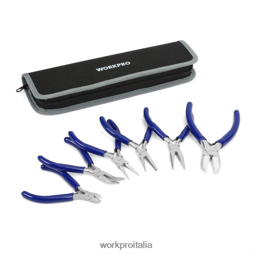 WORKPRO Set di 7 pinze da gioielliere con custodia facile da trasportare utile B0600L78 attrezzo